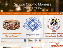 Tablet Screenshot of gruppocinofilomonzese.it